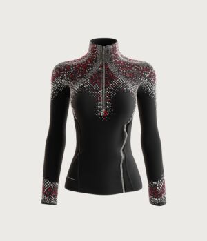Black crystal performance top