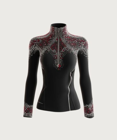 Black crystal performance top