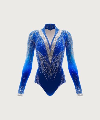 Sapphire frost competition leotard